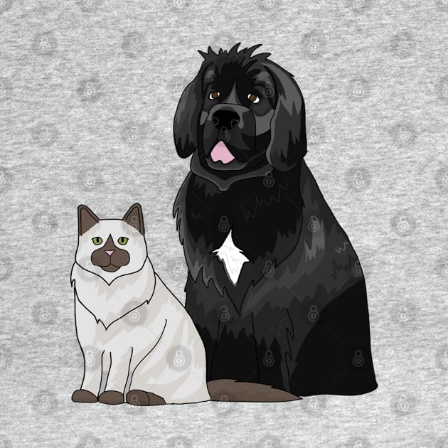 Cat and Dog by MoggyCatDesigns